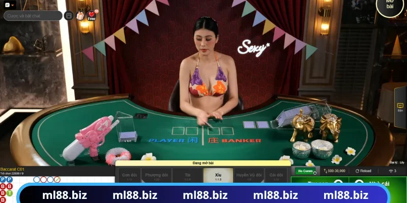 Dealer xinh đẹp điều hành bàn cược siêu chuẩn