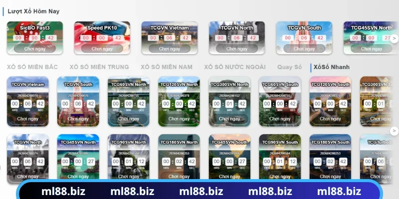 TC Gaming là sảnh xổ số ML88 đẳng cấp