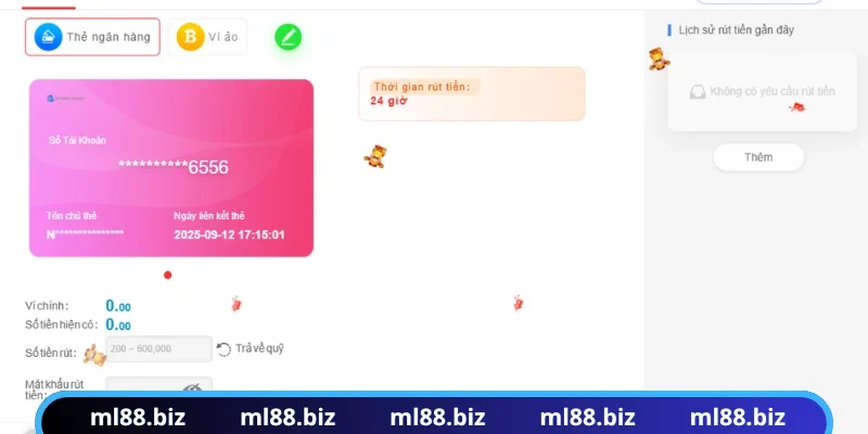 Thực hiện rút tiền ML88 chỉ với 3 bước thành công
